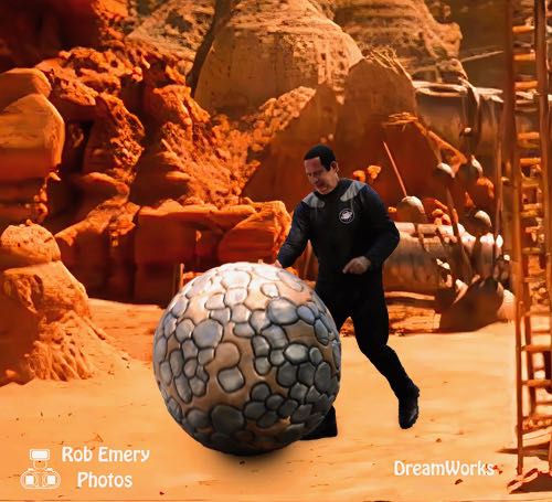 Recovering a boulder from a beryllium mine